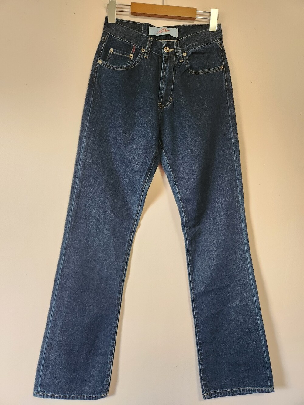 NWT Vintage K24 Lavesh Sasha Low Rise Flare Y2K Denim Jeans Dark Wash 27